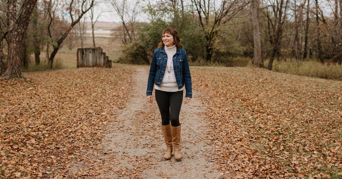 dr. richelle abundant life coach walking along path
